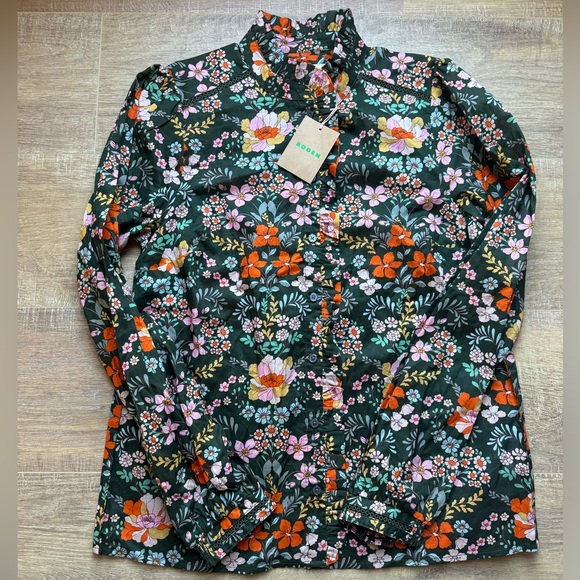 Boden Helena Cotton Top Forest, Flourishing Garden - Picture 6 of 6